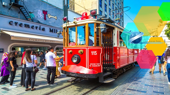 تراموا سواری در میدان تکسیم ، زیما سفر